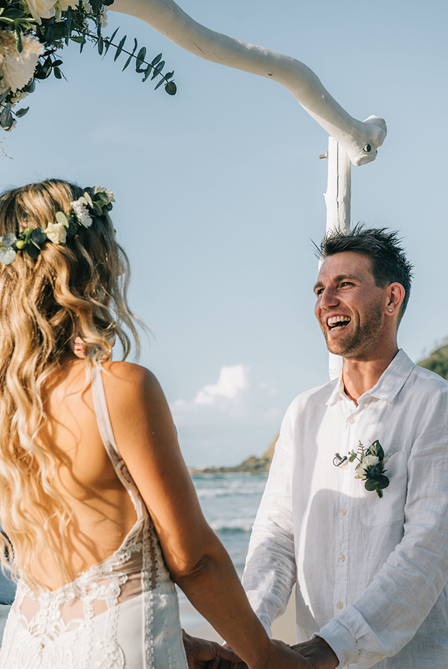 Happy Groom - Hitched In Paradise - Jenna & Jake