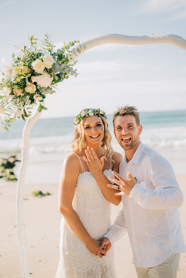 Byron Beach Elopement - Hitched In Paradise - Jenna & Jake
