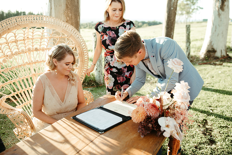 Benjamin Carlyle Marriage Celebrant - Byron View Farm Elope Wedding