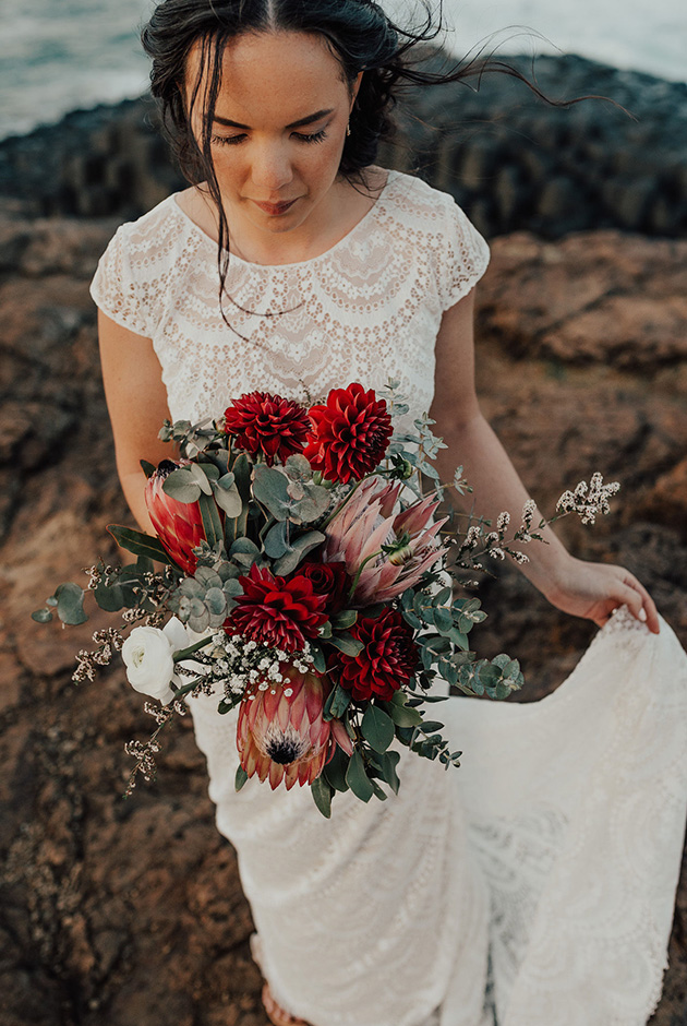 Steph & Mitch - Cook Island - Tweed Coast Wedding Blooms